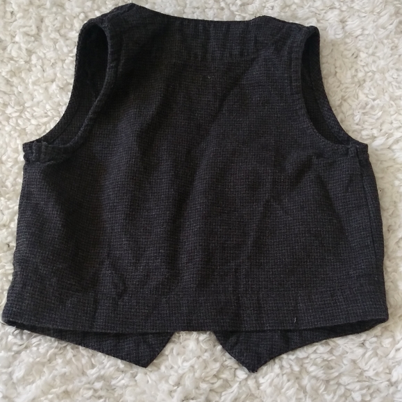 Carter's Dressy Infant Boy Vest Dark Gray Tuxedo 12 Months Size - Picture 9 of 16
